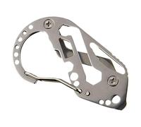 Moschettone, moschettone multiuso - Portachiavi con moschettone in acciaio inox - Moschettone per portachiavi, clip a moschettone da tasca, clip portachiavi anti-smarrimento resistente per e