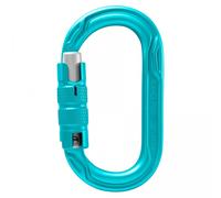 Moschettone Ovale OVAL POWER 2500 TRIPLE Lock Alluminio Icemint Sport Lavoro Sicurezza PPE 25kN