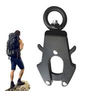 Moschettone per cani a forma di rana, chiusura rapida, in metallo, con giunto girevole a 360°, resistente alla ruggine, per allenamento all'aperto, escursioni, passeggiate, 7 x 3,5 cm