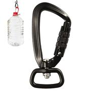 Moschettone per il peso - Moschettone di chiusura per chiavi con giunto girevole a 360 gradi | Moschettone da arrampicata autobloccante | Fibbia per alpinismo, sicurezza per animali domestici