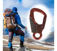 Moschettone portachiavi con doppio bloccaggio per speleologia in discesa