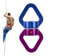 Moschettone resistente da 30 kN, clip per arrampicata, resistente, dispositivo di bloccaggio ad anello girevole, accessorio per avventure all'aperto, con cintura di salvataggio per escursionismo
