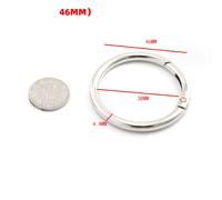 Moschettone rotondo resistente clip per portachiavi, borse e accessori argento