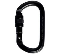 Moschettone Singing Rock universale ovale in acciaio (black) Colore: nero