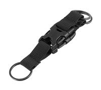 Moschettone tattico con sistema MOLLE, portachiavi esterno, Nero , 20 x 16 cm