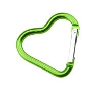 Moschettone unico clip a forma di cuore moschettone | 12pcs Gancio a molla a forma di cuore in lega | Ganci multifunzione per portachiavi, moschettone per amaca per