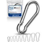 Moschettoni acciaio inox A4 V4A senza inserto - resistenti acqua salata - uso un