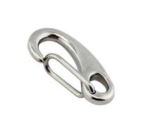 Moschettoni, ganci pesanti, 1/2/5 pezzi piuma a forma di uovo in acciaio inox 316 cintura multifunzione da escursionismo e campeggio con gancio a sgancio rapido (50 mm(1 pz))