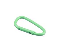 Moschettoni, ganci resistenti, 5-20 pezzi/set fibbia in lega di alluminio attrezzatura da campeggio fibbia zaino bottiglia d'acqua moschettone moschettone portachiavi (verde chiaro, 4,5 cm 15 pezzi)