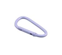 Moschettoni, ganci resistenti, 5-20 pezzi/set fibbia in lega di alluminio attrezzatura da campeggio fibbia zaino bottiglia d'acqua moschettone moschettone portachiavi (viola chiaro, 4,5 cm 20 pezzi)