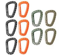 Moschettoni In Plastica Da 10 Pezzi, Moschettoni A Forma Di D, Moschettoni Portatili, Fibbie Per Appendere Lo Zaino, Adatti Per Alpinismo, Campeggio, Borraccia, Fibbie Per Appendere Lo Zaino