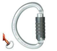 Moschettoni Per L'Arrampicata Su Roccia - Anelli Portachiavi Di Sicurezza Con Forma A D | Moschettone Per Amaca Con Meccanismo Di Blocco | Per Alpinismo Escursionismo Palestra All'Aperto