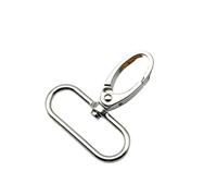 Moschettoni Piccoli Metal Carabiner Snap Hook Rotatable Trigger Clip O Ring Clasp For Leather Bag Parts Strap Keychain Accessories(Color2,Inner width 32mm)