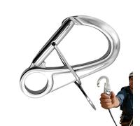Moschettoni resistenti con doppio moschettone autobloccante, per auto, moto, campeggio, canottaggio, zaino da palestra, chiavi per cani, bandiere