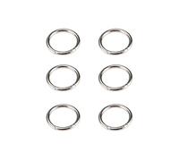 Moschettoni Rotondi Anelli, Moschettone Piccolo, Anelli per Portachiavi, O ring Molto Robusto, Moschettoni A Scatto In Lega Zinco, Per Portachiavi, Borsa, Gioielli, Fai Da Te, (6 Pezzi, 30mm, Argento)
