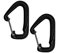 Ticket to the Moon - Carabiner 10 kN - Pair - Moschettoni a leva nero