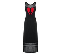 Moschino - Abito a Maglia Perforato con Ricamo Peace & Love - - Dresses - Donna - Nero - M