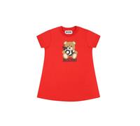 Moschino abito in jersey con orsetto Toy rosso 2A