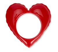 Moschino - Anello a forma di cuore - - Accessories - Donna - Rosso - ONE SIZE