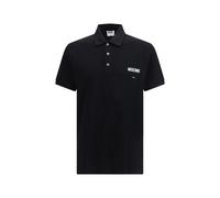Moschino Black Cotton Polo Shirt - IT52 | XL