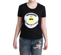 Moschino Black Cotton Sunny Milano Print T-shirt - IT40|S
