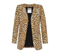 Moschino - Blazer con motivo animale - - Jackets - Donna - Marrone - M