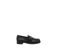 Moschino Calfskin Varsity Moccasins Black Taglia: 36 | Mocassini Outlet | Donna | Nero