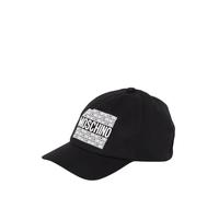 Moschino cappello con visiera stampa logo nero 58