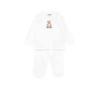 Moschino completo neonato felpa e pantalone panna 9/12m