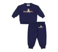 Moschino completo neonato felpa e pantaloni blu 18/24m