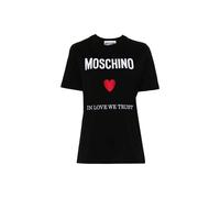Moschino Couture Black Cotton T-Shirt - 38