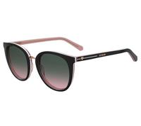Moschino Donna MOL016/S 807/JP Occhiali da sole Acetato Nero Rosa Rotonda Normale Sfumato