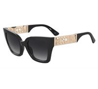Moschino Donna Moschino MOS161/S 807/9O Occhiali da sole Acetato Nero Grigio Squadrata Normale Sfumato