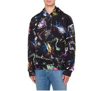 Moschino Galaxy Cotton Sweatshirt Black Taglia: 46 | Felpe con cappuccio Outlet | Uomo | Nero