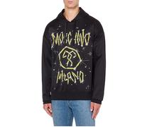 Moschino Galaxy Logo Hoodie Black Taglia: 54 | Outlet | Uomo | Nero