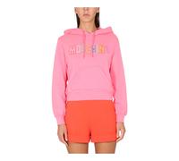 Moschino - Logo Crochet Sweatshirt - - Sweatshirts & Hoodies - Donna - Rosa - M