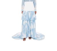 Moschino Long Skirt With In The Cloud Print Blue Taglia: 44 | Maxi gonne Outlet | Donna | Blu