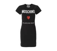 Moschino - Mini Abito in Cotone Organico Love Trust - -Dresses -Donna -Nero -S
