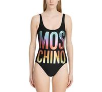 MOSCHINO Monokini da Donna Nero con Stampa Colori 3