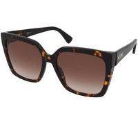 Moschino Donna MOS079/S 086/HA Occhiali da sole Acetato Havana Marrone Squadrata Sfumato