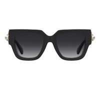 Moschino MOS153/S Women's Square Sunglasses - Black Frame, Dark Grey Gradient Lenses
