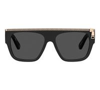 Moschino Mos165/s Occhiali Da Sole Uomo Nero Squadrato Grigio 56mm