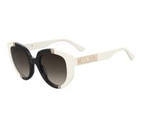 Moschino Donna Moschino MOS173/S CCP/HA Occhiali da sole Acetato Bianco Marrone Cat Eye Normale Sfumato