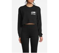 Moschino Peace & Love Logo Cropped Sweatshirt Black Taglia: XS | Maglioni Outlet | Donna | Nero