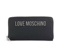 Moschino Portafoglio donna Love zip around nero/nichel colore: NERO
