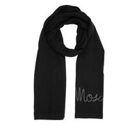 Moschino sciarpa donna 30717M2567016 nero lana stola foulard scialle pashmina