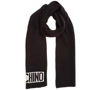 Moschino sciarpa donna 50184M5541016 nero lana stola foulard scialle pashmina