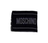Moschino Sciarpa in Lana leggera Double face 50229 Nero/Grigio