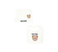 Moschino set neonato cappello e bavetta panna II