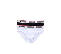 Moschino Slip Bi-Pack Uomo A4703 Black/White (XL)